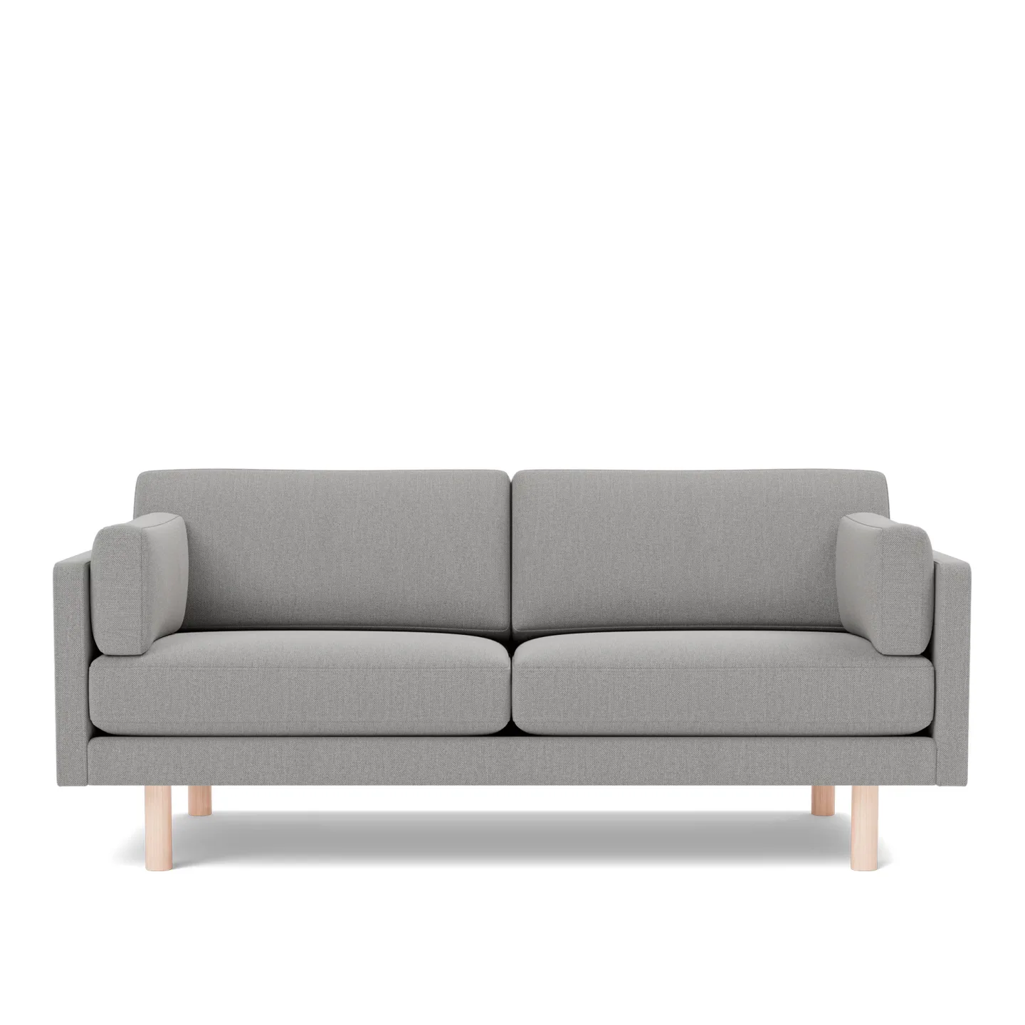 Fredericia Furniture - EJ220 Sofa - 2,5 seater - 185 cm - Re-Wool 128 - Down wrap - without buttons - Oak soap treated - Soffor - Erik Jørgensen