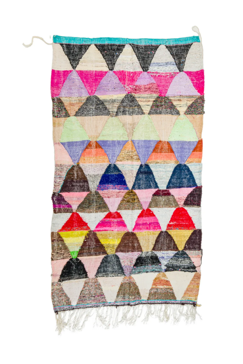 Marokkansk Boucherouite-teppe 145 x 270 cm (Størrelse: 145 x 270 cm)