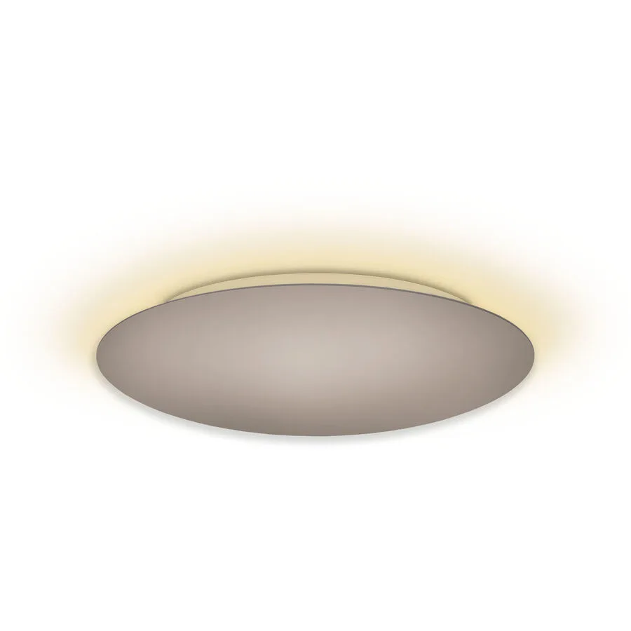 Escale Deckenlampe Blade Braun/Grau Aluminium 79 cm 3.5 cm - Farbe: taupe - LED - Lichtfarbe: Extra warmweiss - LED Energiesparlampen
