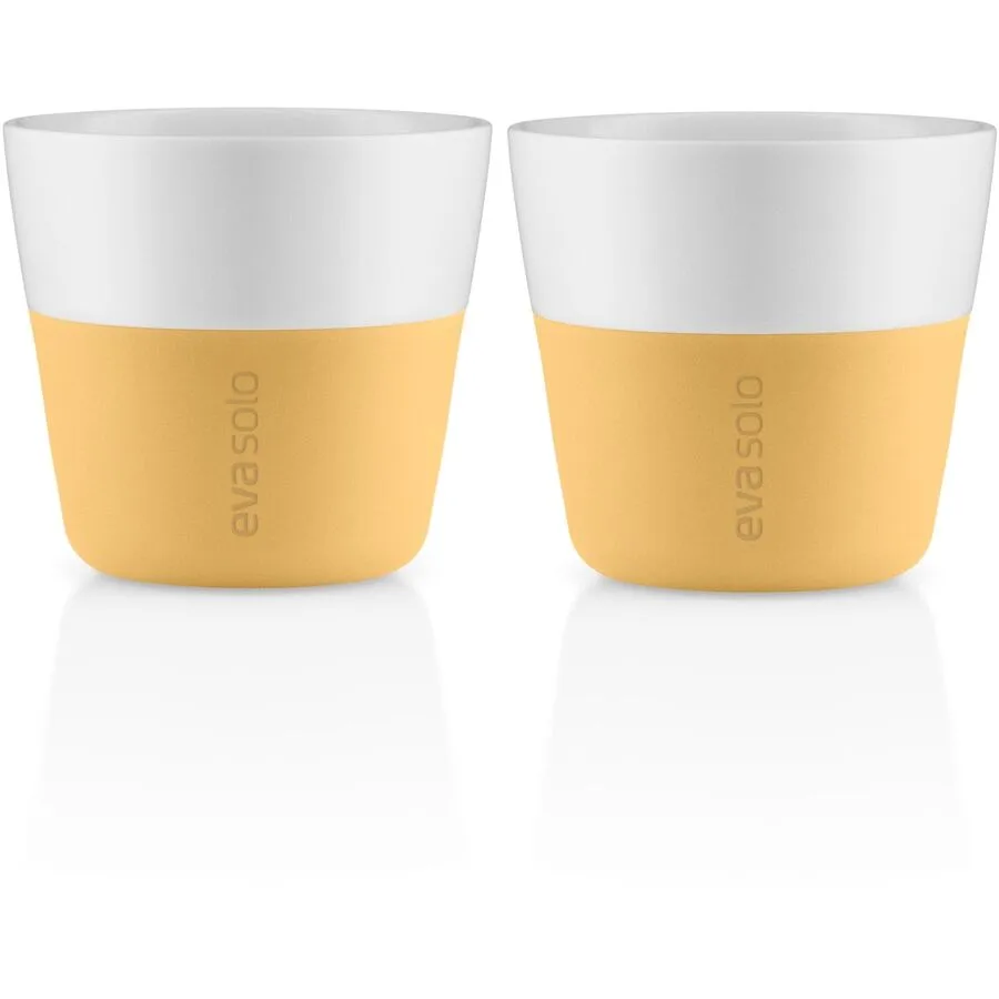 Kaffeebecher-Set Eva Solo Gelb, Weiss, Weiss Porzellan H 8 cm 230 ml
