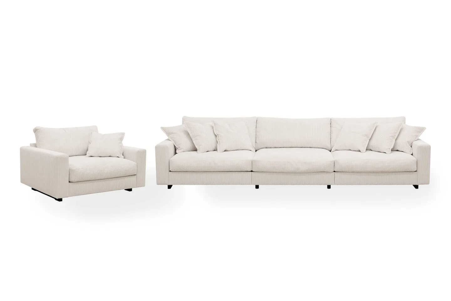 Valencia Soffgrupp Extra Djup 5-sits Soffa + Fåtölj - Offwhite