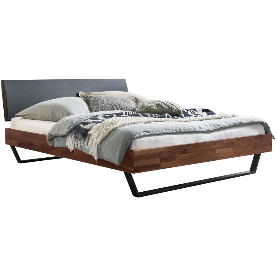 Hasena Bett Jabra Braun Holz 180 x 200 cm - Farbe: nussbaumfarbig