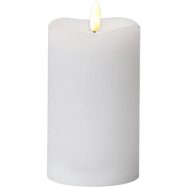 Star Trading - LED Blockljus Flamme - Batteriljus - Vit