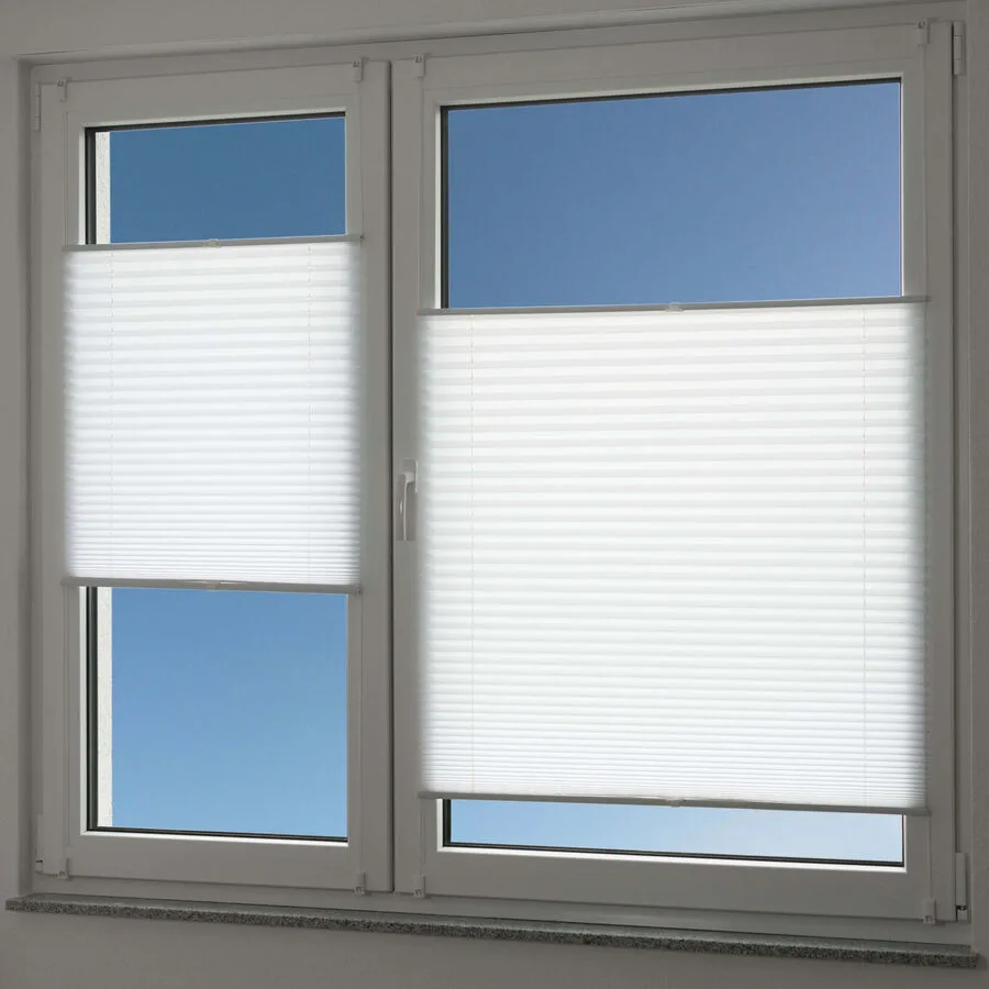 Sun+Shadow Plissee Curtain & more weiss Polyester B 60 cm T 2.5 cm