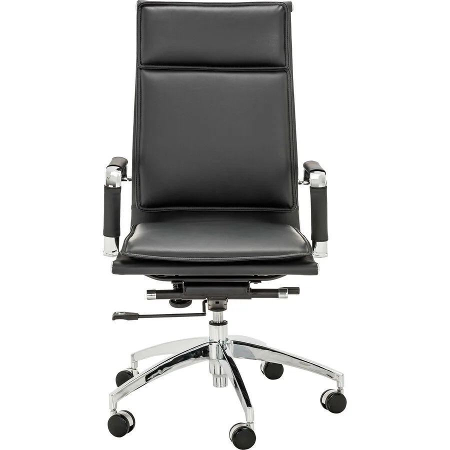 Bürostuhl Laelia schwarz Textilleder H 115 cm
