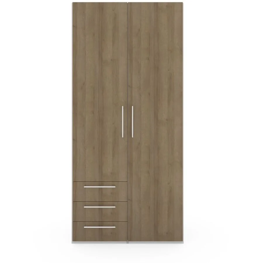 Kleiderschrank Window eiche Holzwerkstoff B 99.5 cm