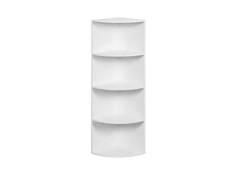 Eck Bücherregal KIKI 29x29x106cm 4 Fächer 4 Tablare weiss