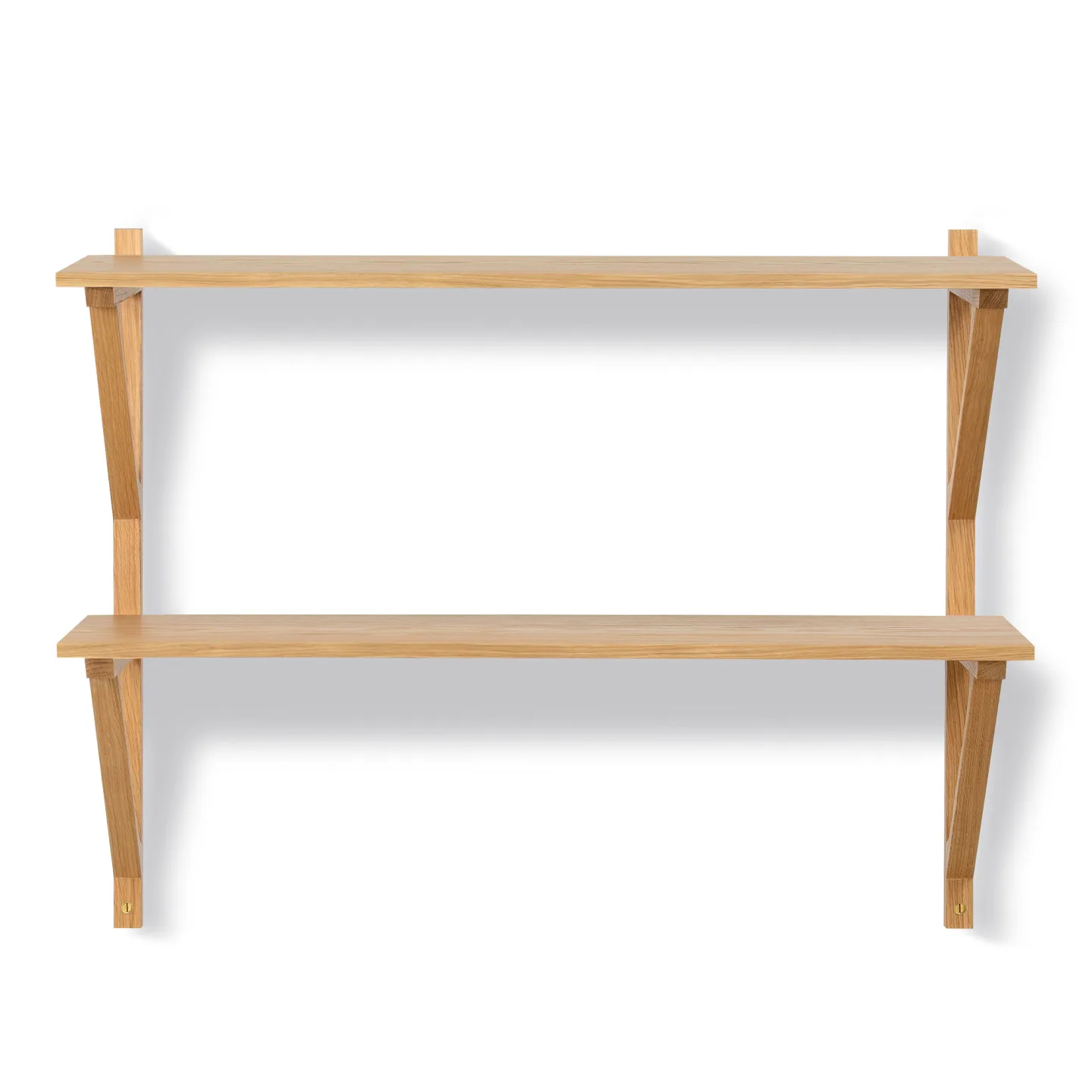 Fredericia Furniture - BM29 Shelf - 1 compartment - 2 shelves - DxWxH: 26x78x61 cm - Oak lacquer - Vägghyllor - Børge Mogensen - Träfärgad - Trä