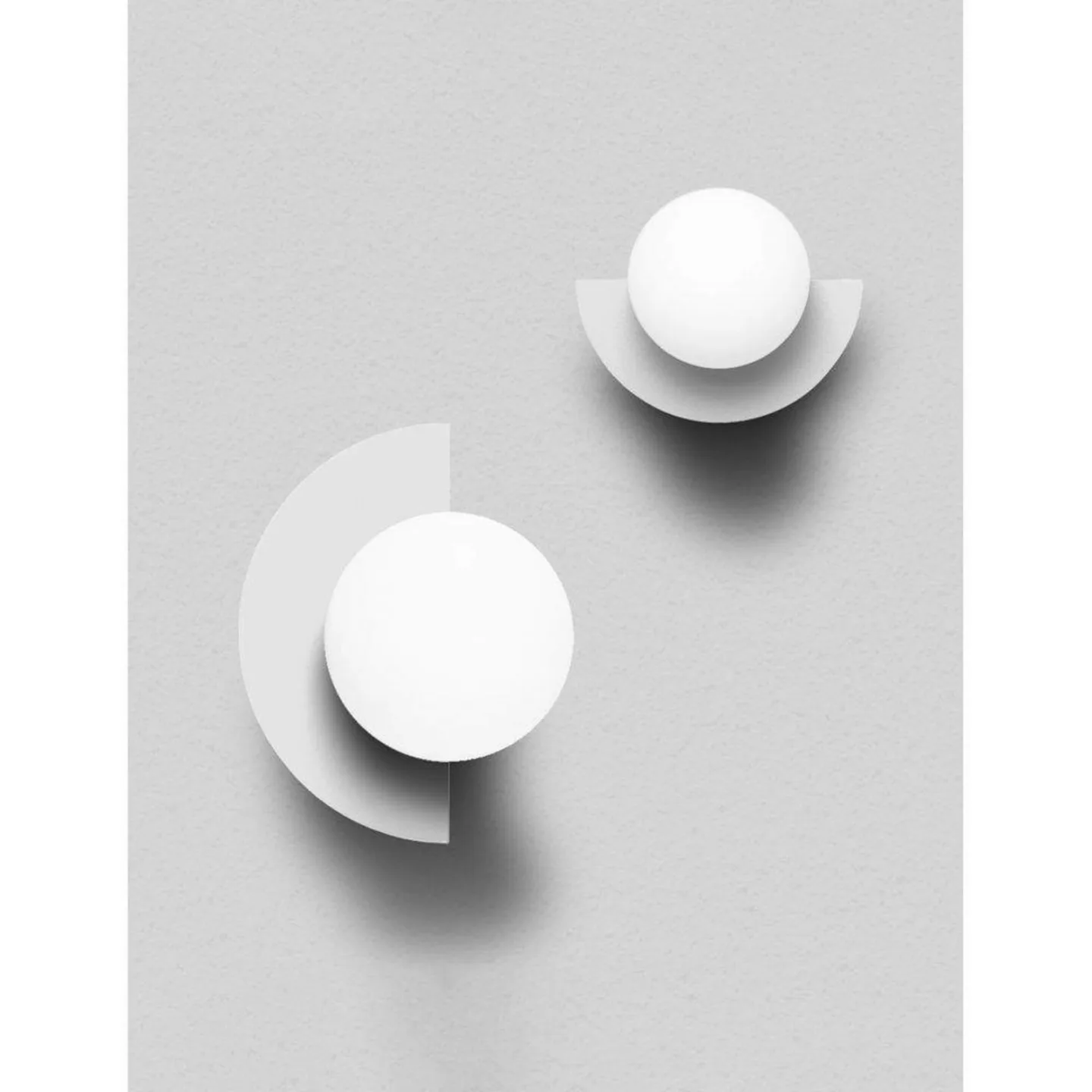 Candy Big Circle 180 L Wandleuchte, weiß - Swedish Ninja - Wohnzimmer - Metall