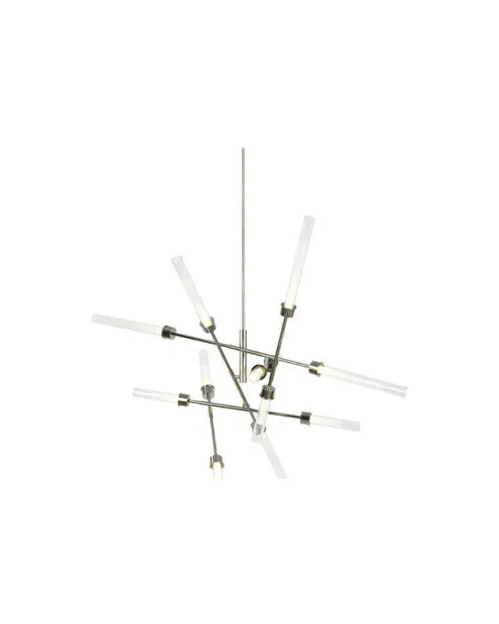 Linger 12-Light Abstract Chandelier Polished Nickel