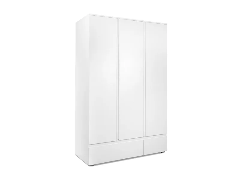 Drehtürenschrank ELOA weiss 3 Türen 2 Schubladen