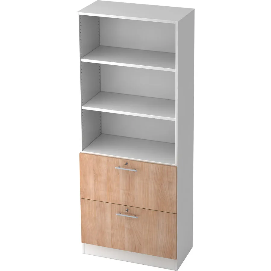 Regal Office nussbaum Holzwerkstoff B 80 cm H 200.4 cm