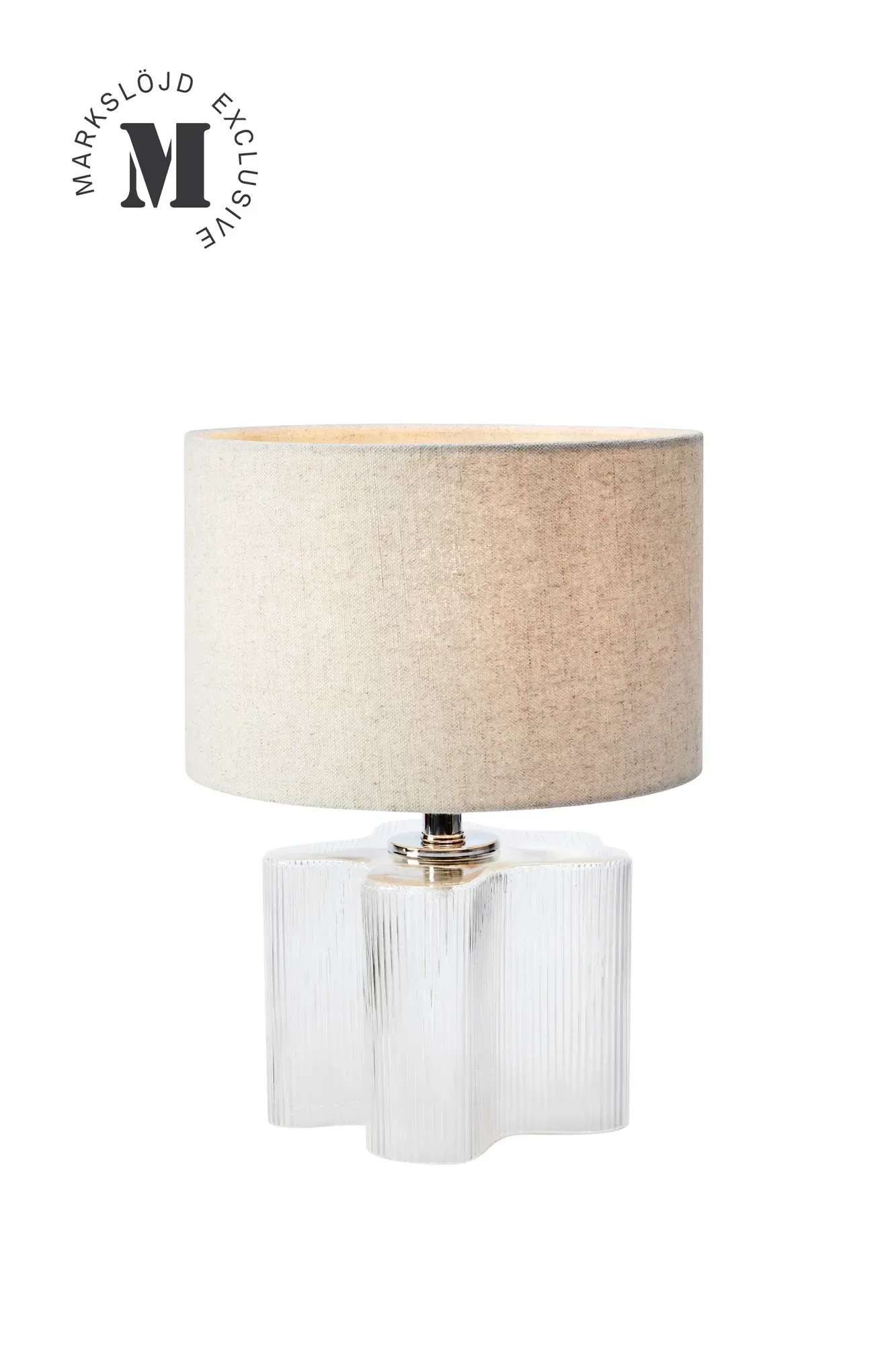 Vion Tischlampe Beige 37 cm