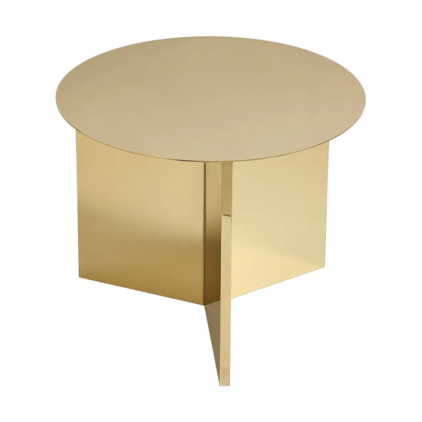 HAY Slit Couchtisch Ø45 cm Brass