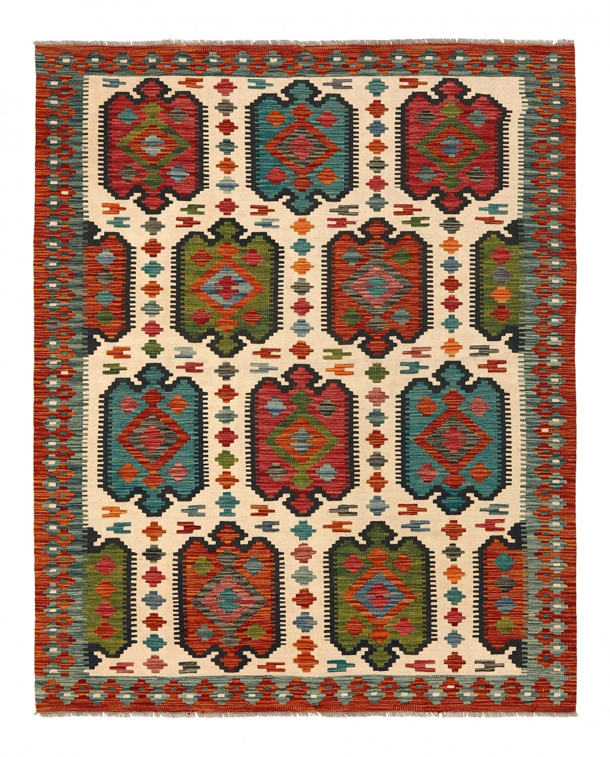 Orientalsk kelimteppe 191 x 155 cm (Størrelse: 191 x 155 cm)