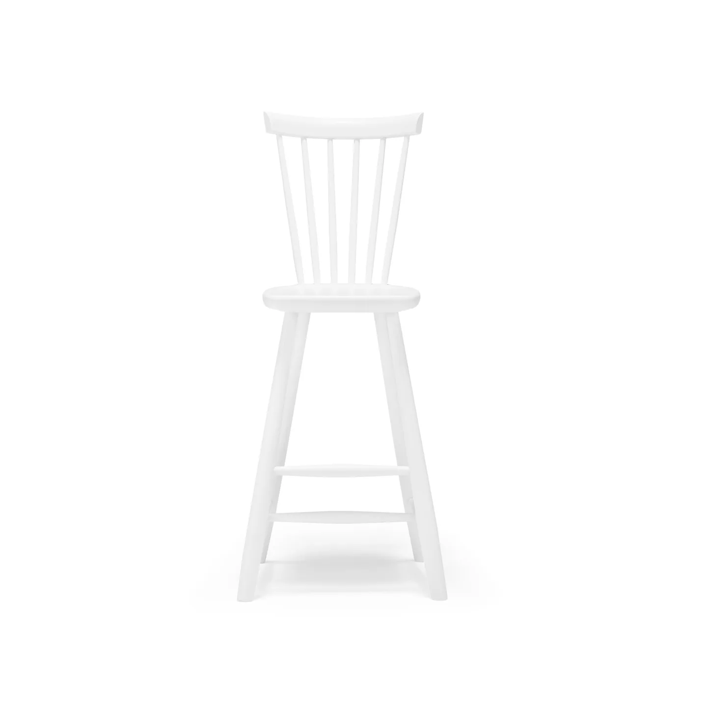 Stolab - Lilla Åland Barnstol Hög Sitthöjd 52 cm, Ytbehandling Täckande Vit 21 - Barnstolar - Leif Burman,Stiftelsen Siv & Carl Malmstens Minne - Vit - Trä