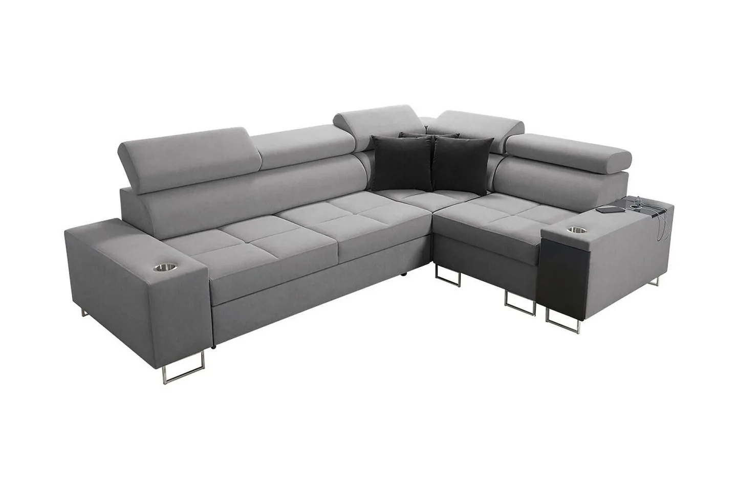 Morenia 3-sits Hörnbäddsoffa Universal - Ljusgrå