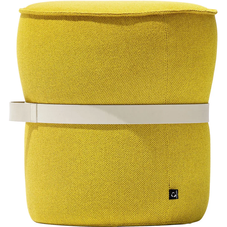 CONNUBIA Hocker Pof Gelb Polyester Stoff B 47 H 48 cm