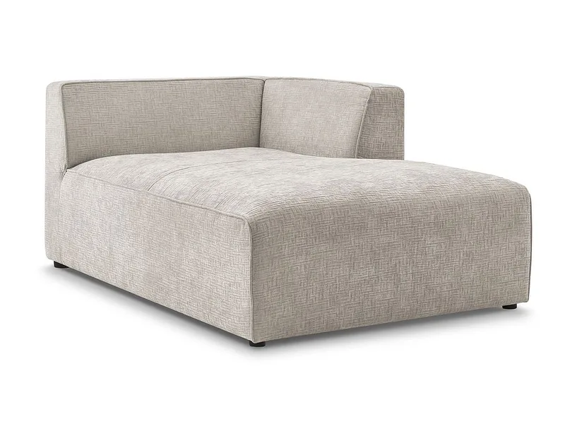 Récamière BOBOCHIC MEGEVE Stoff mit Textur beige