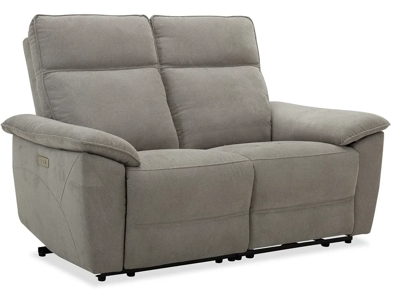2er Sofa PLYMOUTH Polyester grau