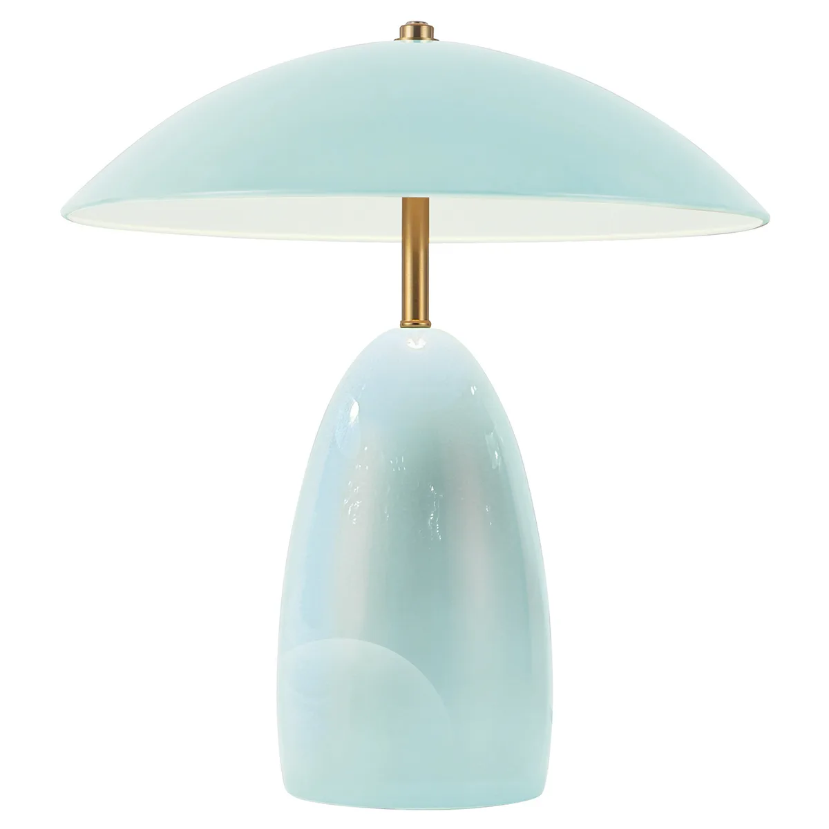 Elstead Lighting - Poppy 35cm - Bordslampa - Ljusblå