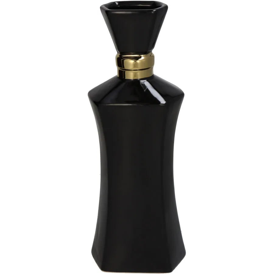 Vase Myko Schwarz Steingut 35 cm
