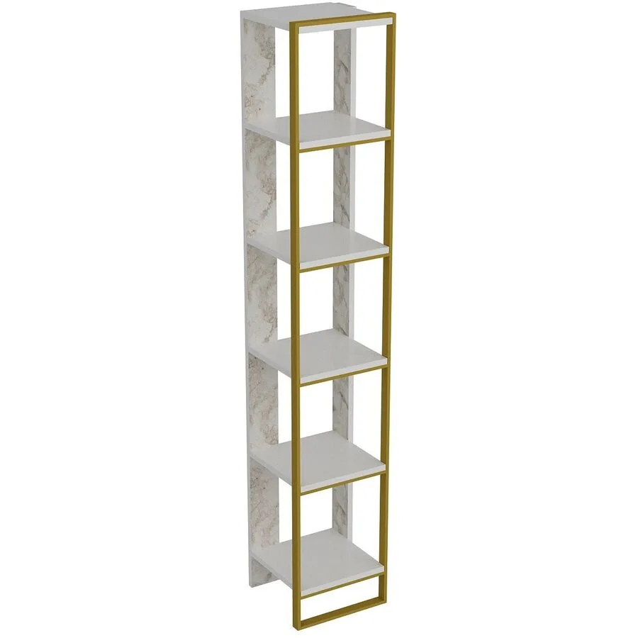 Bücherregal Yemek gold Melaninbeschichtete Mischholz (Spanplatte) B 32.2 cm H 178.5 cm