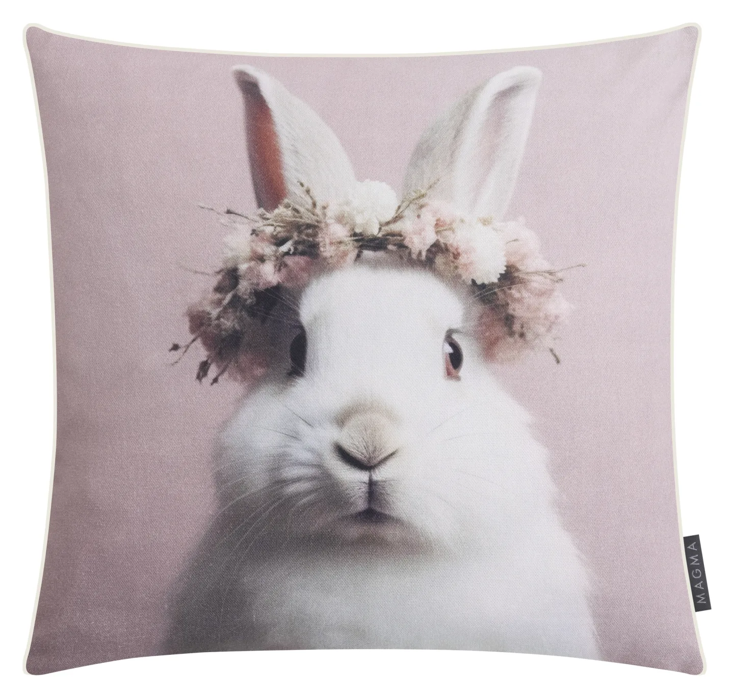 Magma Kissenhülle Hasi Blumenkranz 45x45 cm | Schubiger Möbel
