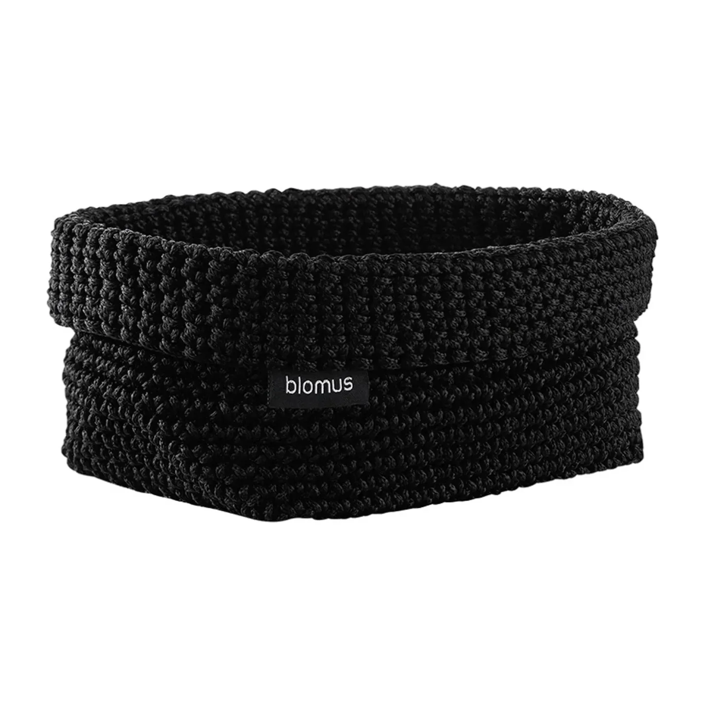 blomus Tela Textilkorb L 12 x 20cm Schwarz