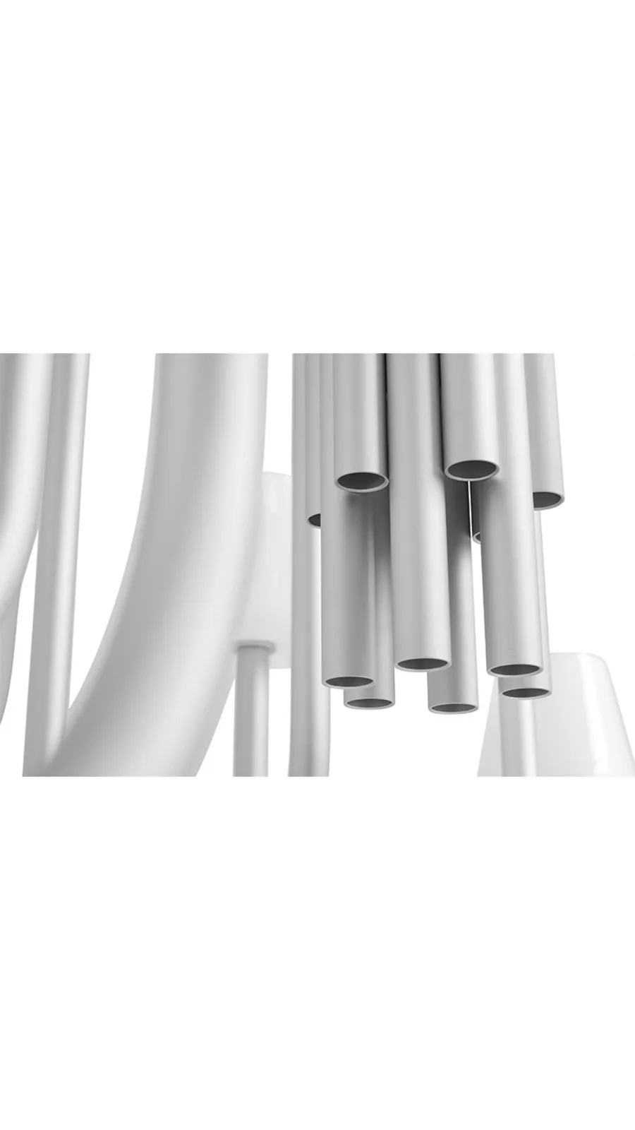 Apollo 1065 Kronleuchter Alu/White Opal - HAY - Wohnzimmer - Aluminium