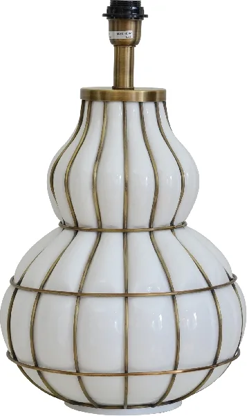 Hallbergs - Beatrice 50cm - Lampfot - Vit