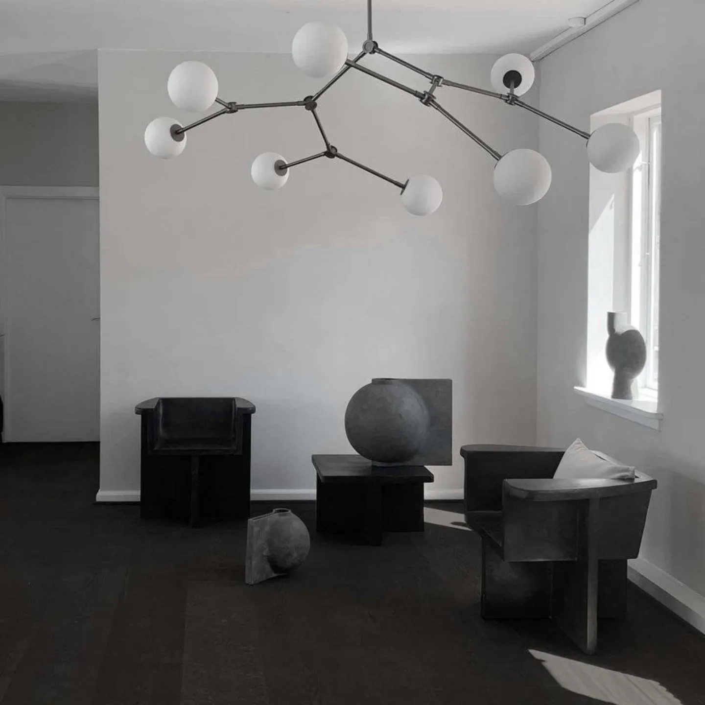 Drop Bulp Kronleuchter Grau - 101 Copenhagen - Esszimmer - Metall