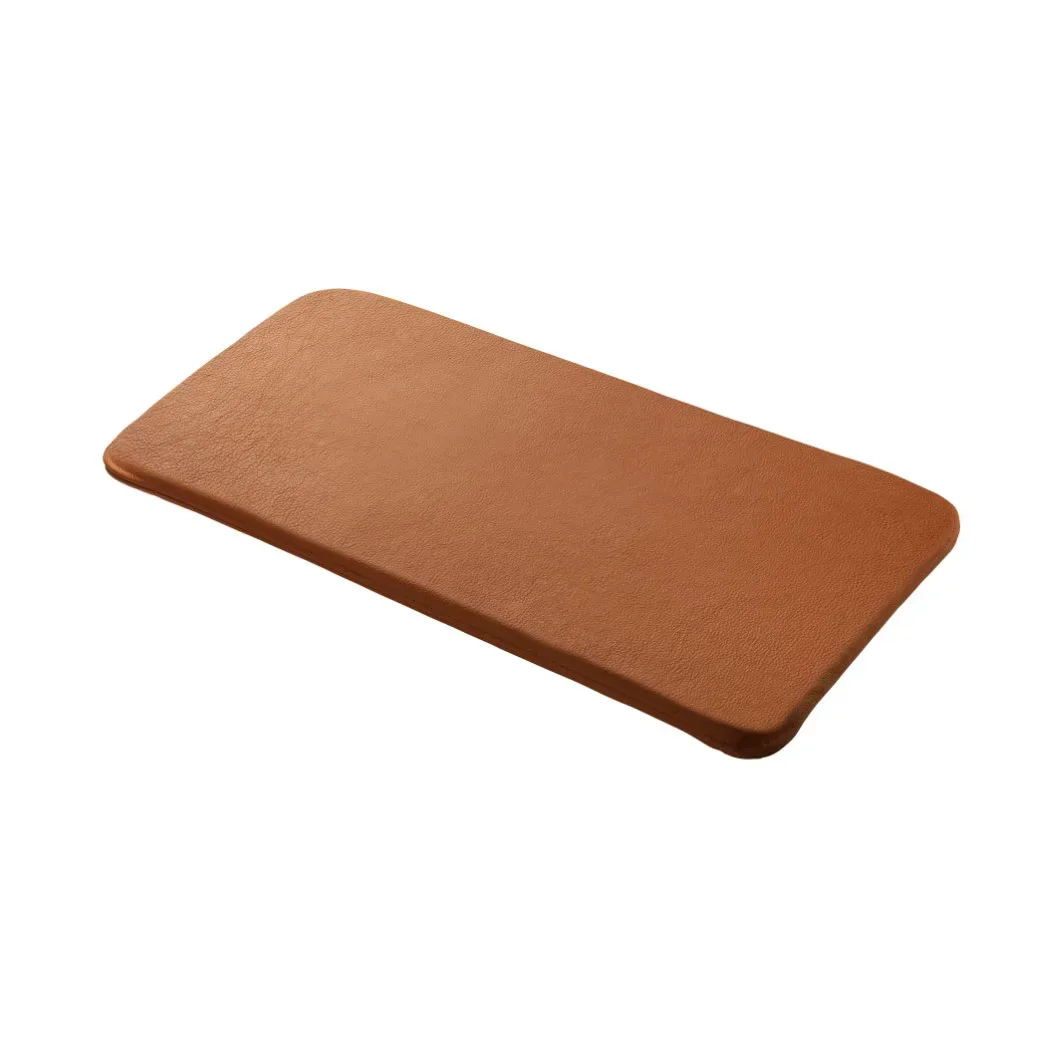 FDB Møbler R6 Radius sittdyna 33x65 cm Cognac leather