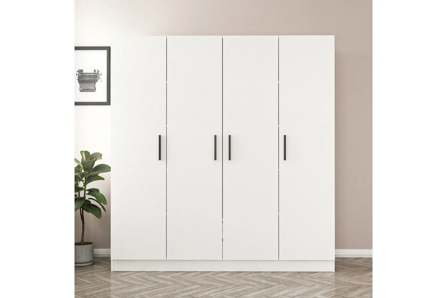 Fruitland Garderob 180 cm - Vit
