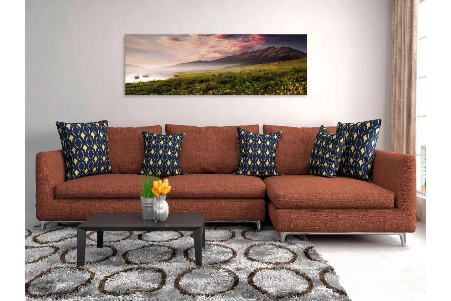 Tavla Sayram Lake (1 Part) Narrow 135x45 -