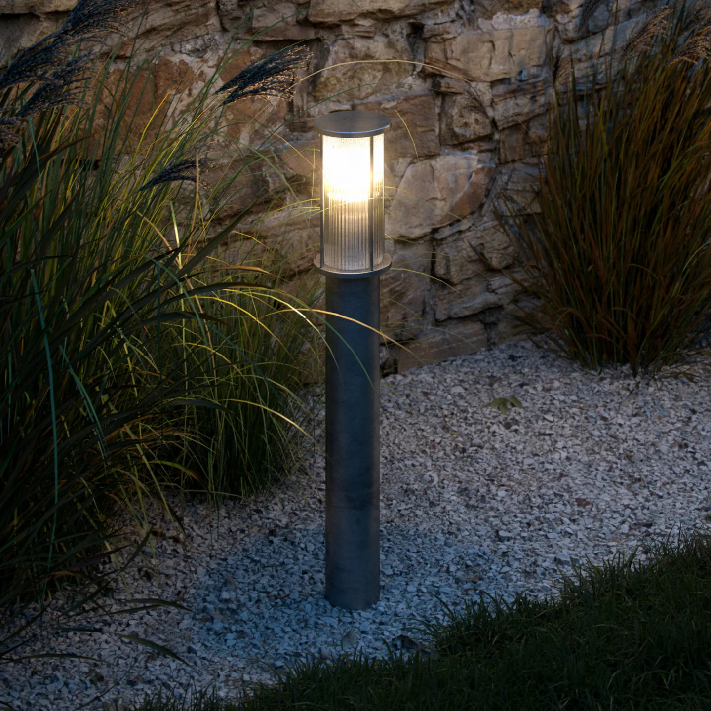 Linton Gartenleuchte Galvanized - Nordlux Linton Garden - Metall - Einflammig