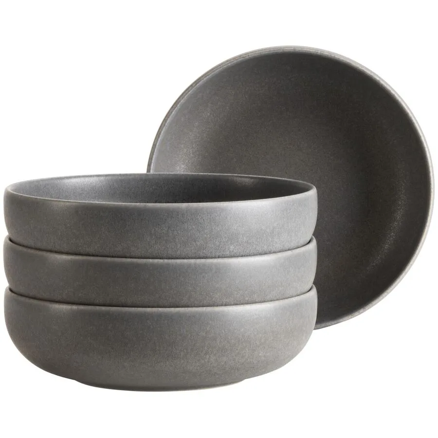 MÄSER Schüssel-Set 4-tlg. Unico Schwarz Steinzeug 16 cm