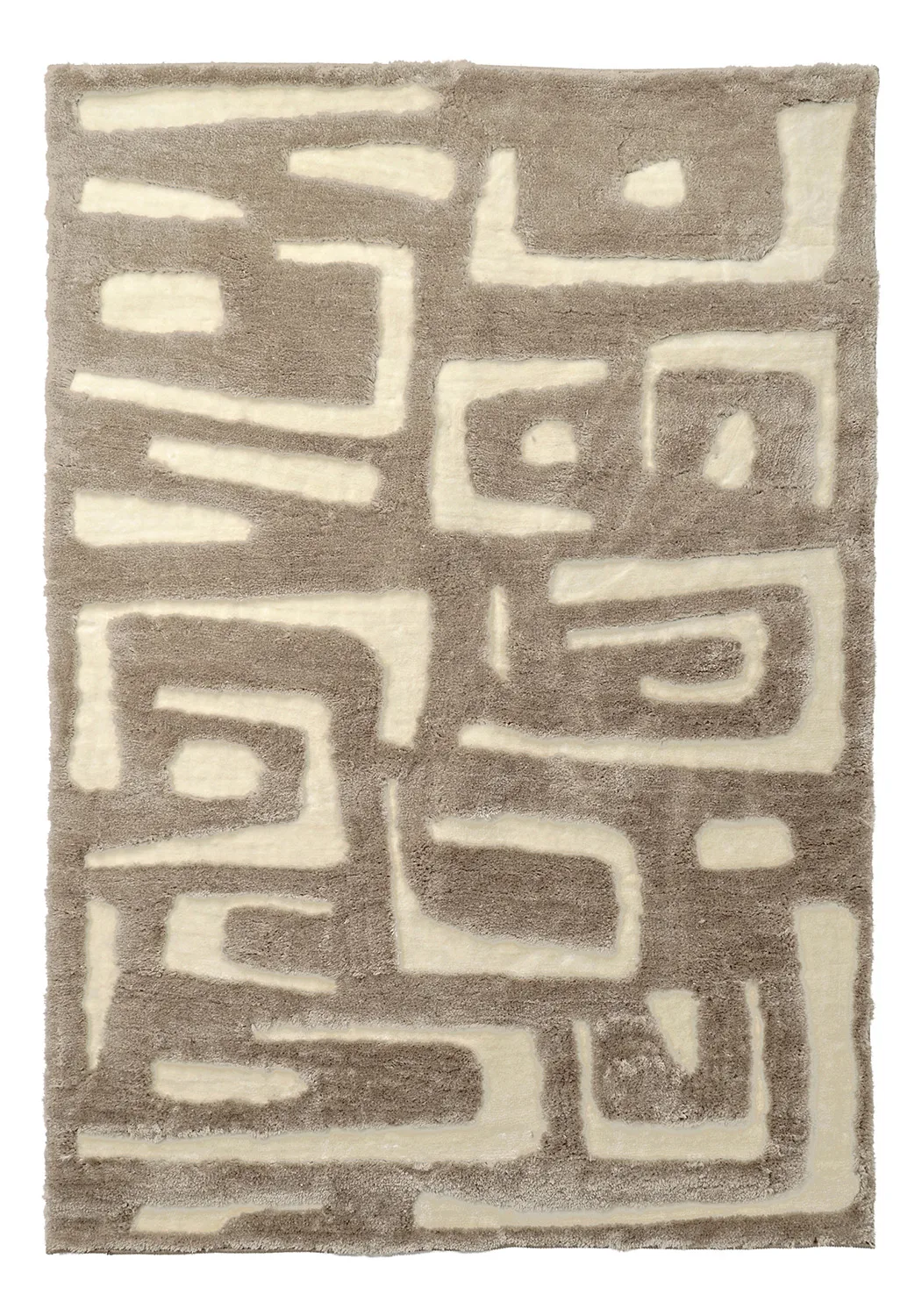 Ryetepper - Palmyra (beige/hvit) (Størrelse: 160 x 230 cm)