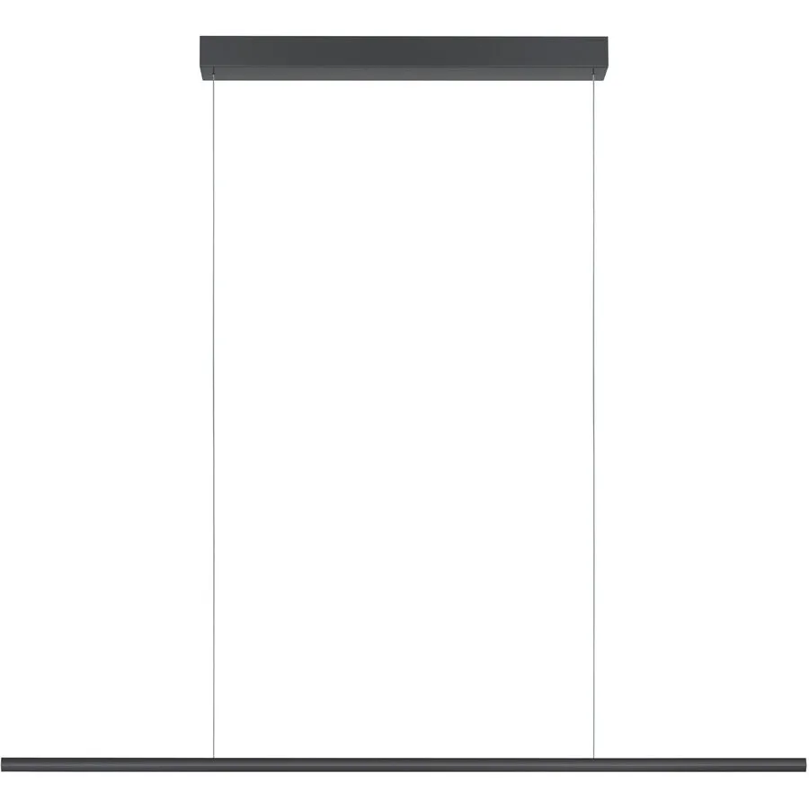 Designer-Pendellampe Bankamp Hexagon anthrazit 120 cm - Farbe: Anthrazit eloxiert - LED - Lichtfarbe: Extra warmweiss - Material: Aluminium/Stahl -