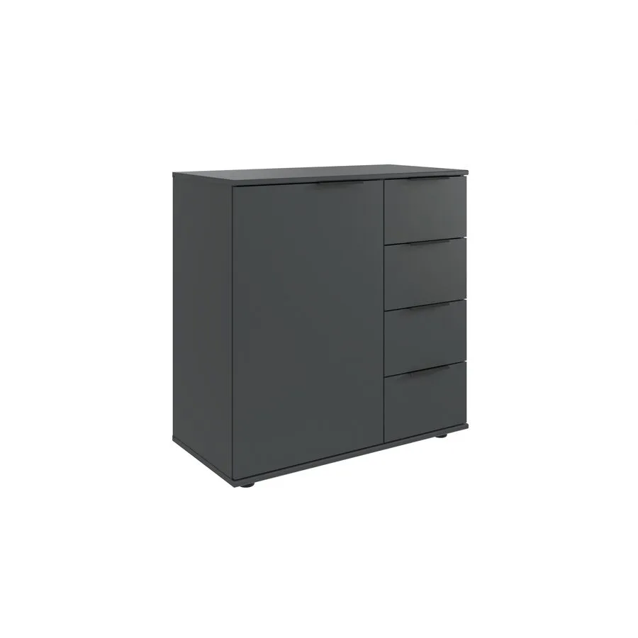 Kommode Metaa graphit Holzwerkstoff B 81 H 83 cm