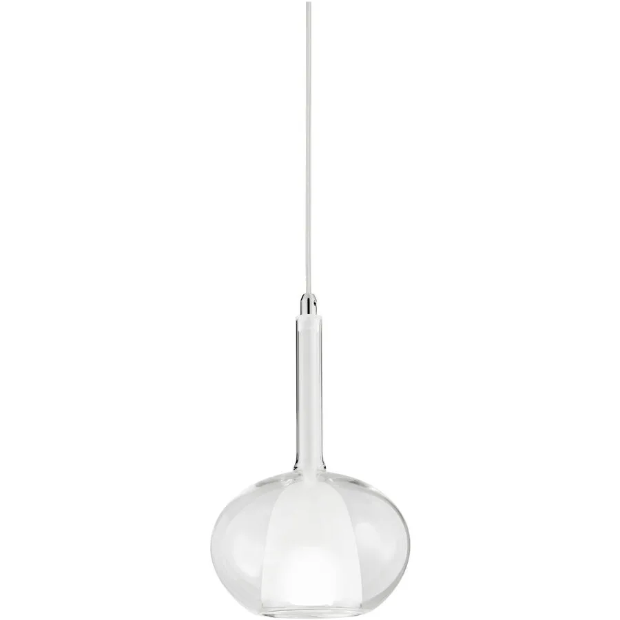 Giberti Luce Pendellampe Carina Weiss Glas 22 cm 33 cm