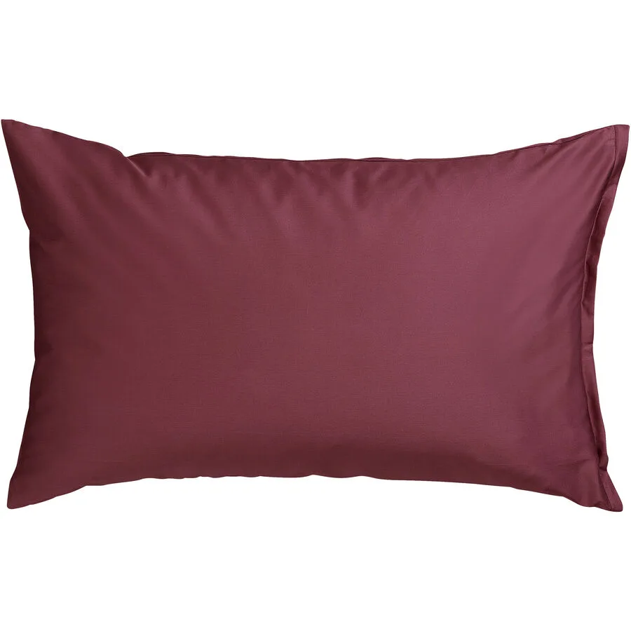 Kissenbezug Kos Burgundy Einfarbig Satin B 50 T 70 cm