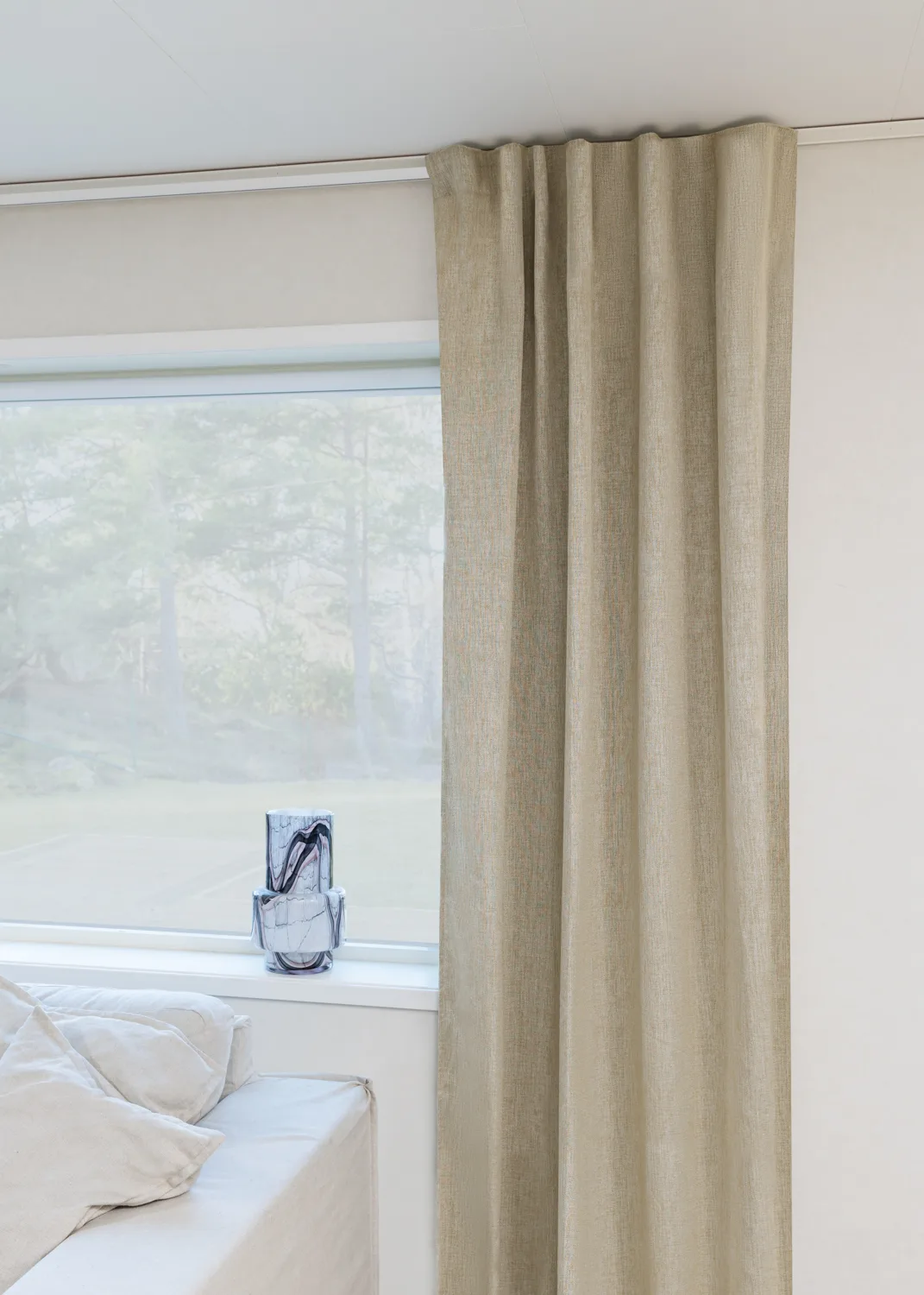 Gardiner - Mørkleggingsgardin Raya (beige) (Størrelse: 130 x 300 cm)