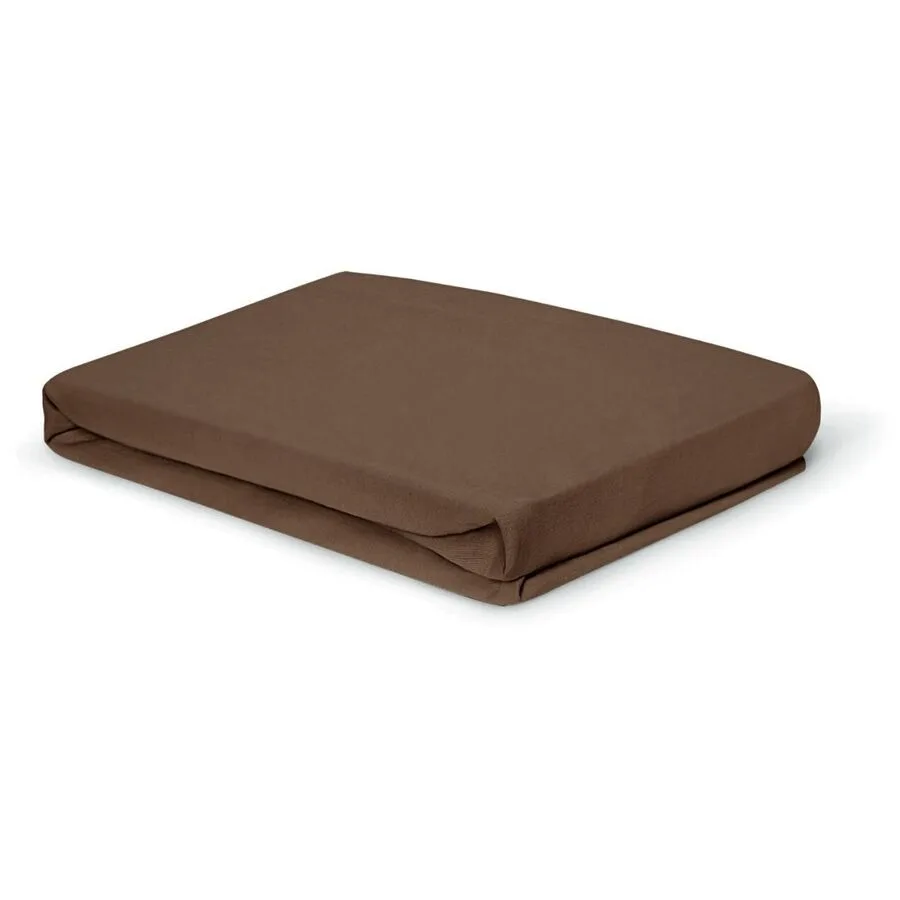 Living Home Fixleintuch Albany Aschbraun Baumwolle 120 x 200 cm