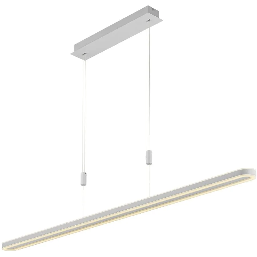 Pendellampe Tatu Weiss Metall 126 cm 150 cm - LED - Lichtfarbe: Extra warmweiss - LED Energiesparlampen