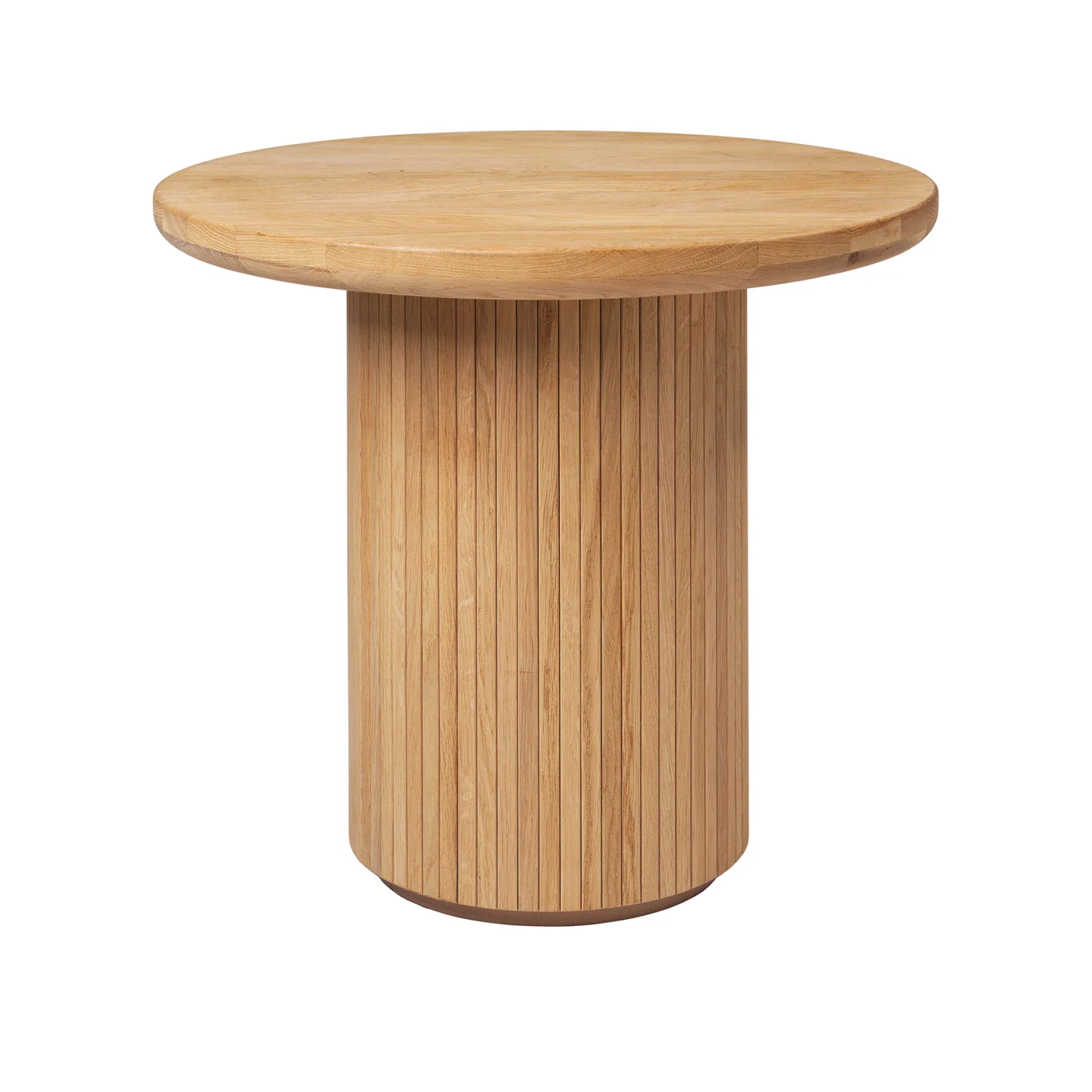 Gubi - Moon Lounge Table Round H55 x Ø60, Solid Oak Oiled - Sidobord - Space Copenhagen - Träfärgad - Trä