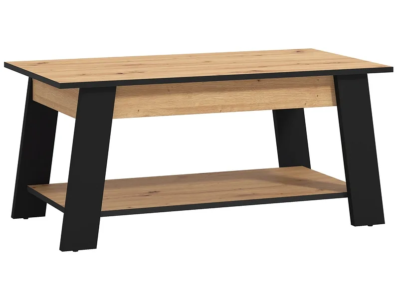 Couchtish LAAX 54.5x101x46.5cm eiche