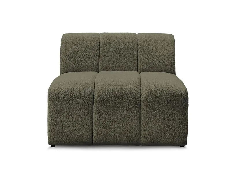 Modulare Sessel für Sofa BOBOCHIC ANNECY Boucle-Stoff grün