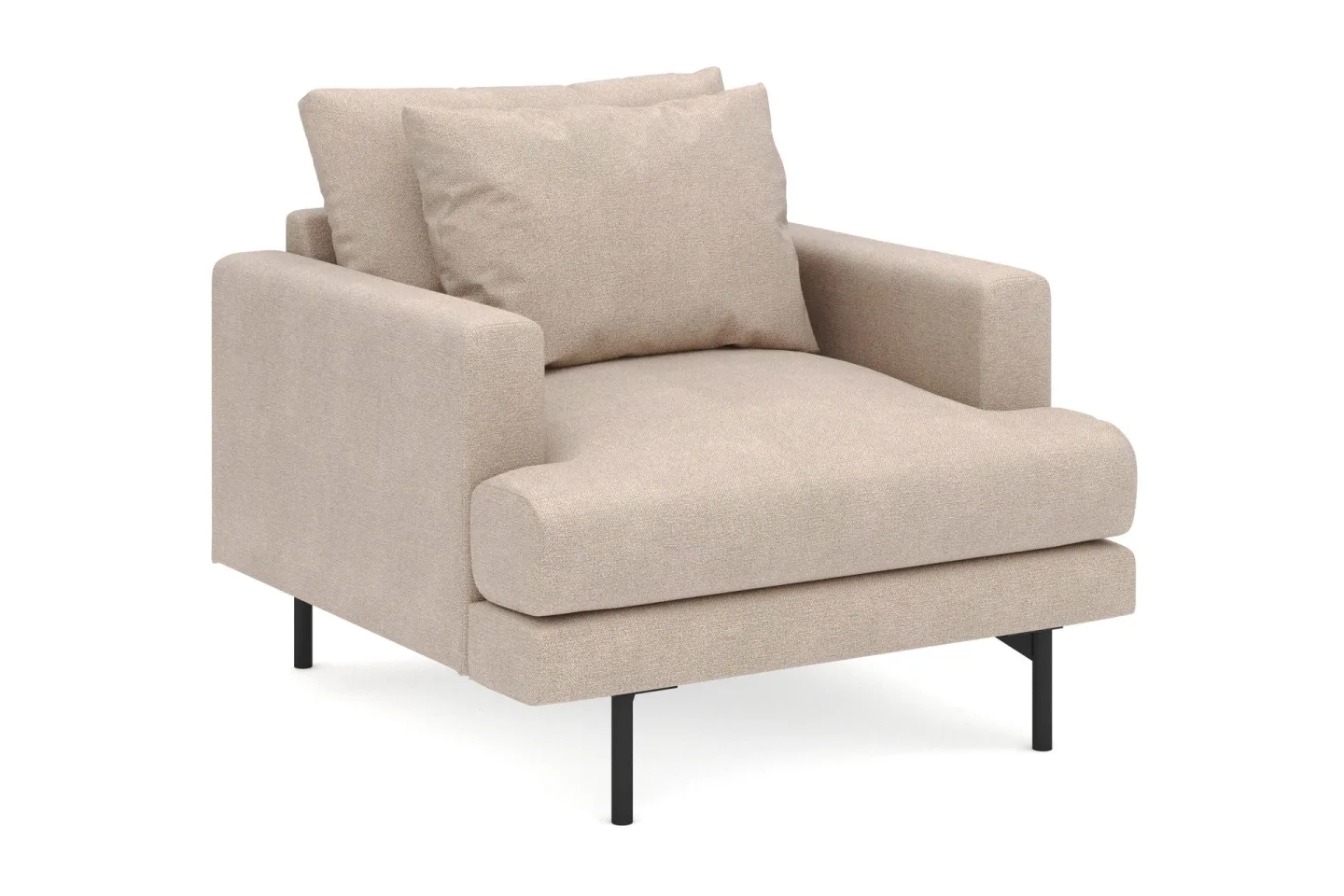 Menard Stor Fåtölj Tyg - Beige
