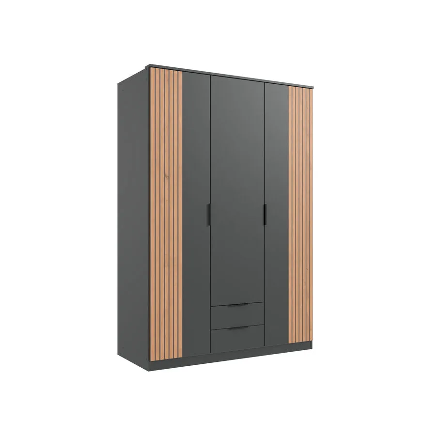 Kleiderschrank Arim Eiche/graphit Holzwerkstoff B 135 cm
